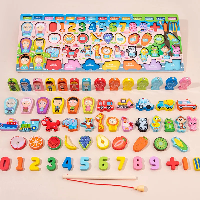 Busy Wooden Board Math Toys