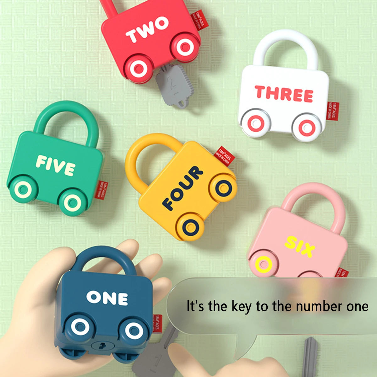 Matching number Car keys 6Pc