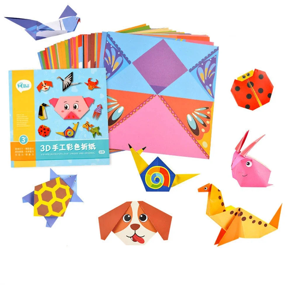 Animal Origami Paper (Montessori Toys) 108 pcs