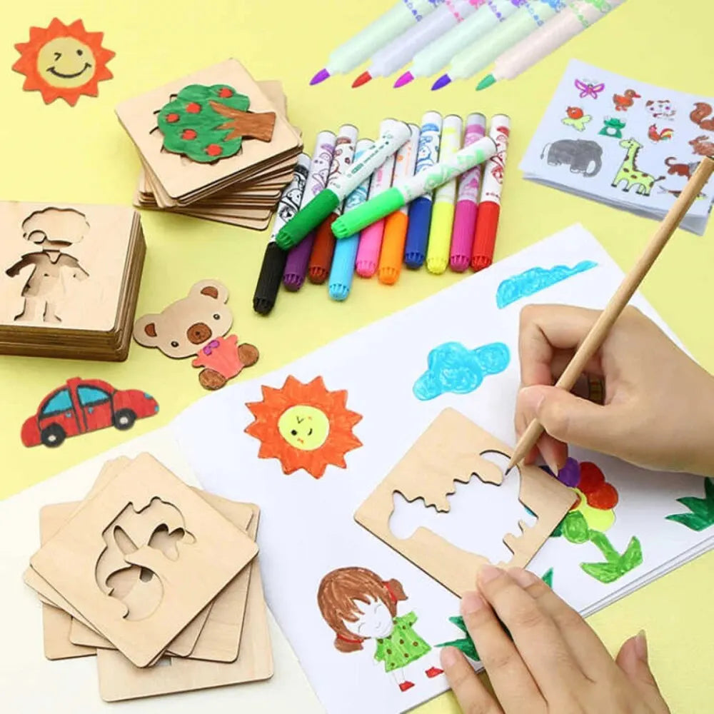 Montessori wooden Drawing Toys