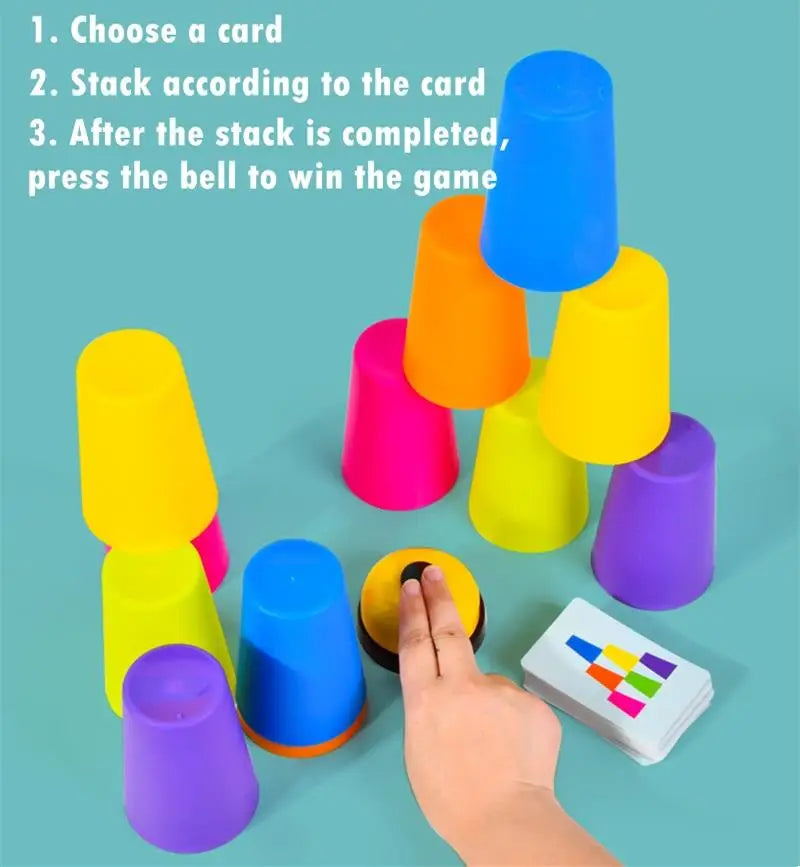 Stack Cup Game with Card