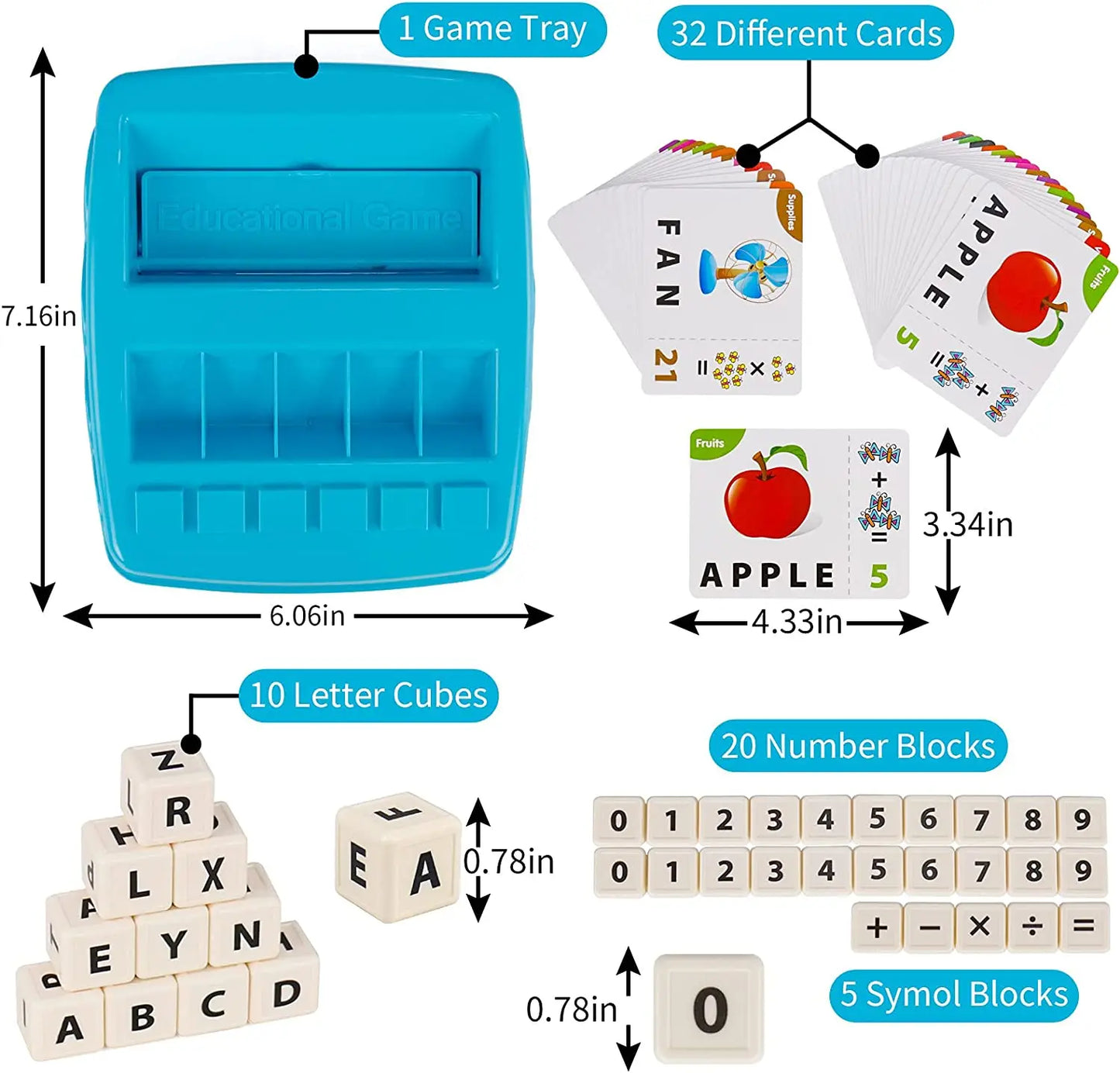 Matching Letter and Number Toys