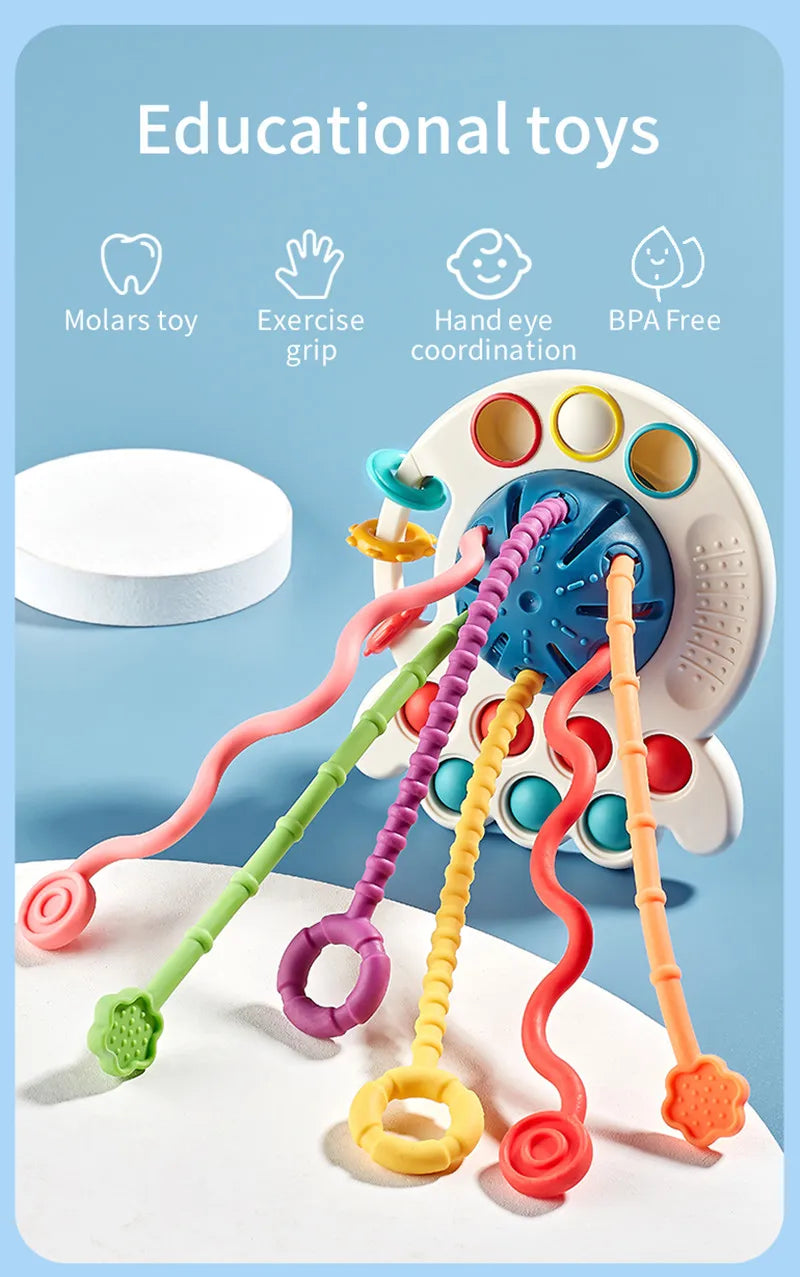 Silicone Pull String Sensory Toys
