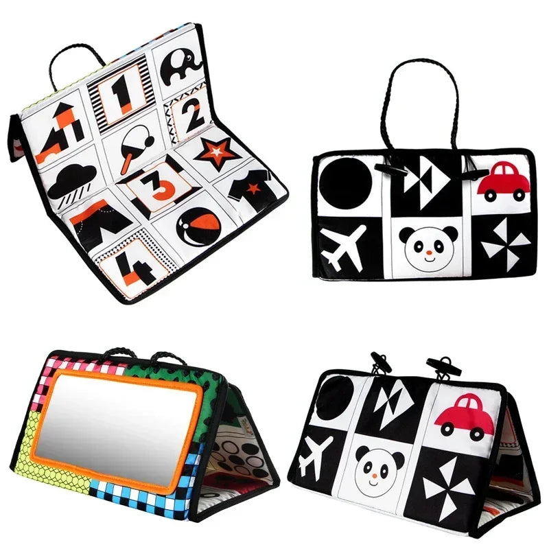 Baby Mirror Sensory Toy with Black and White pattern