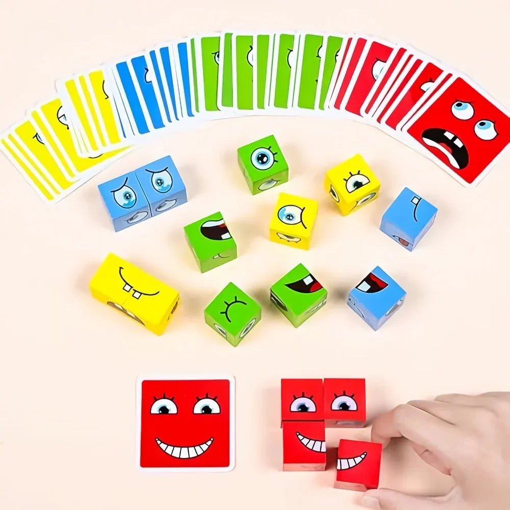 Montessori Expression Wooden Blocks