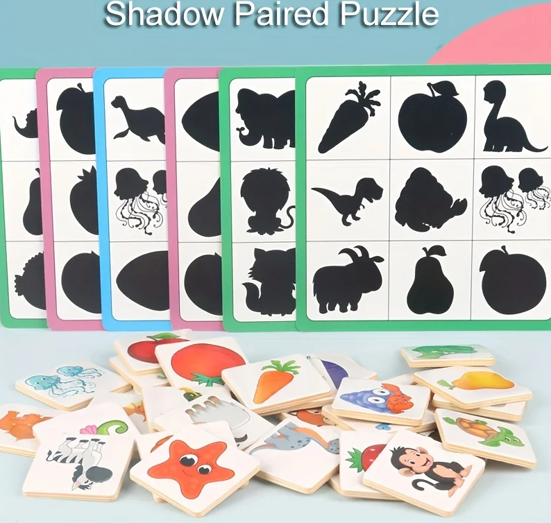 Shadow Pairing Shape Puzzle