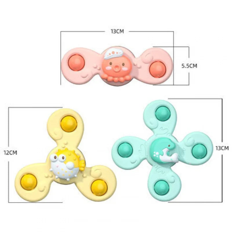 Baby Bath Spinner Toys 3pcs