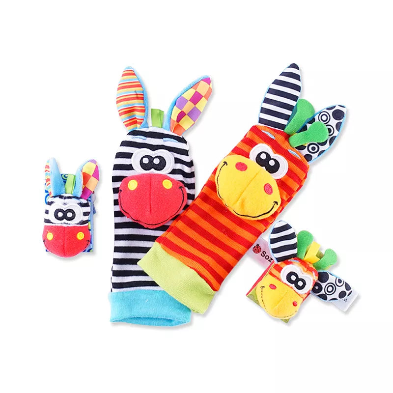 Baby Rattle Toys Wrist & Foot Finder Sock